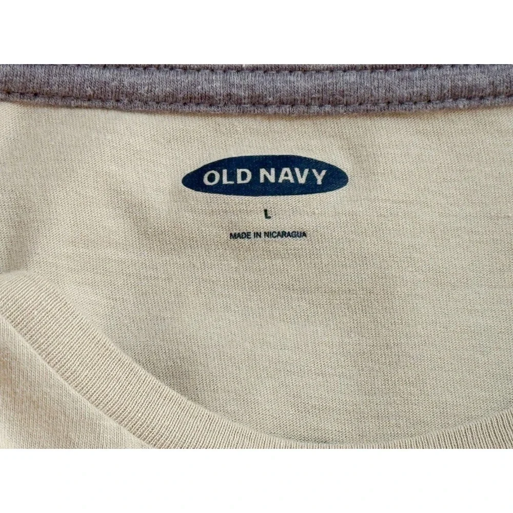Old Navy Boys Short Sleeve Atari One More Level T-Shirt Beige Large‎
